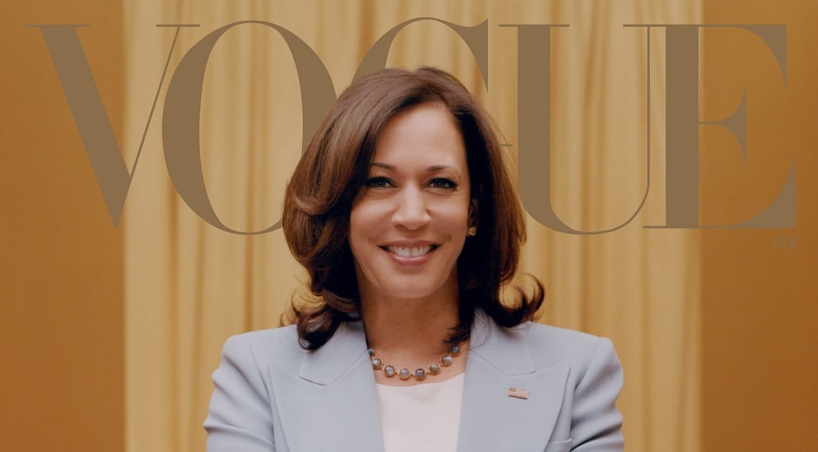 Kamala Harris túl fehérnek tűnik a Vogue címlapján, lett is botrány belőle