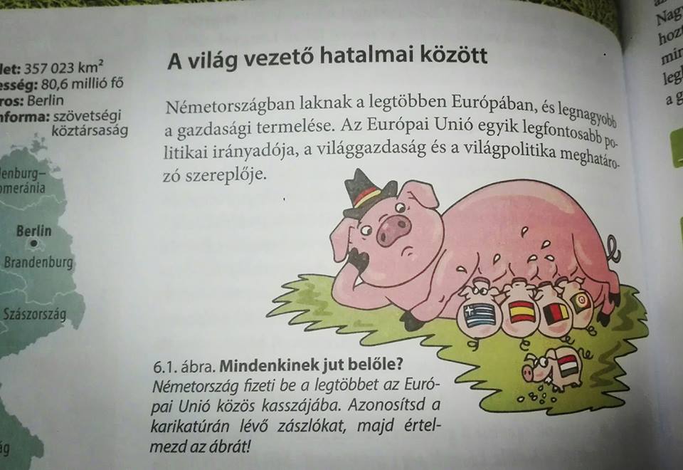 Saját lábán áll a magyar malac - egy kis ideológiai nevelés a nyolcadikos földrajzkönyvben