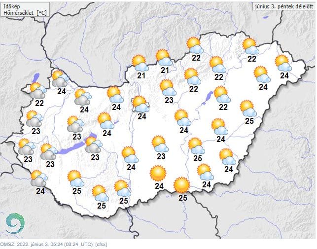 Napsütéses, nyári időjárással fordulunk rá a hétvégére