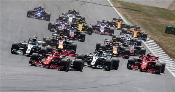 Ferrari-Mercedes-Ferrari sorrend a brit Forma-1 nagydíjon