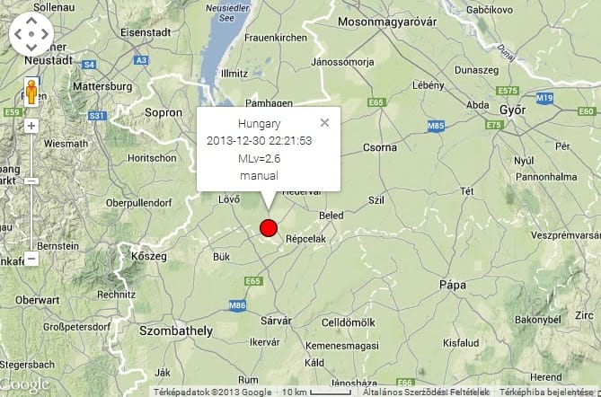 Földrengés volt Győr-Moson-Sopronban