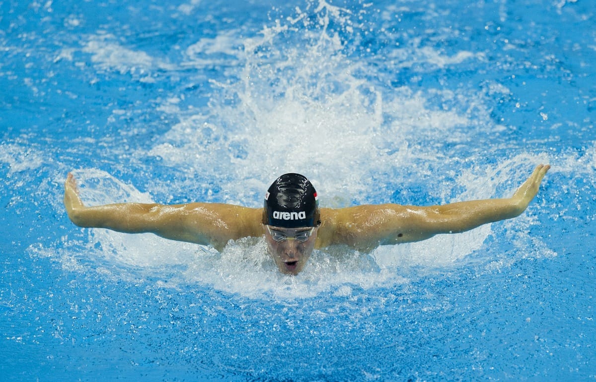 Biczó Bence döntős 200 m pillangón