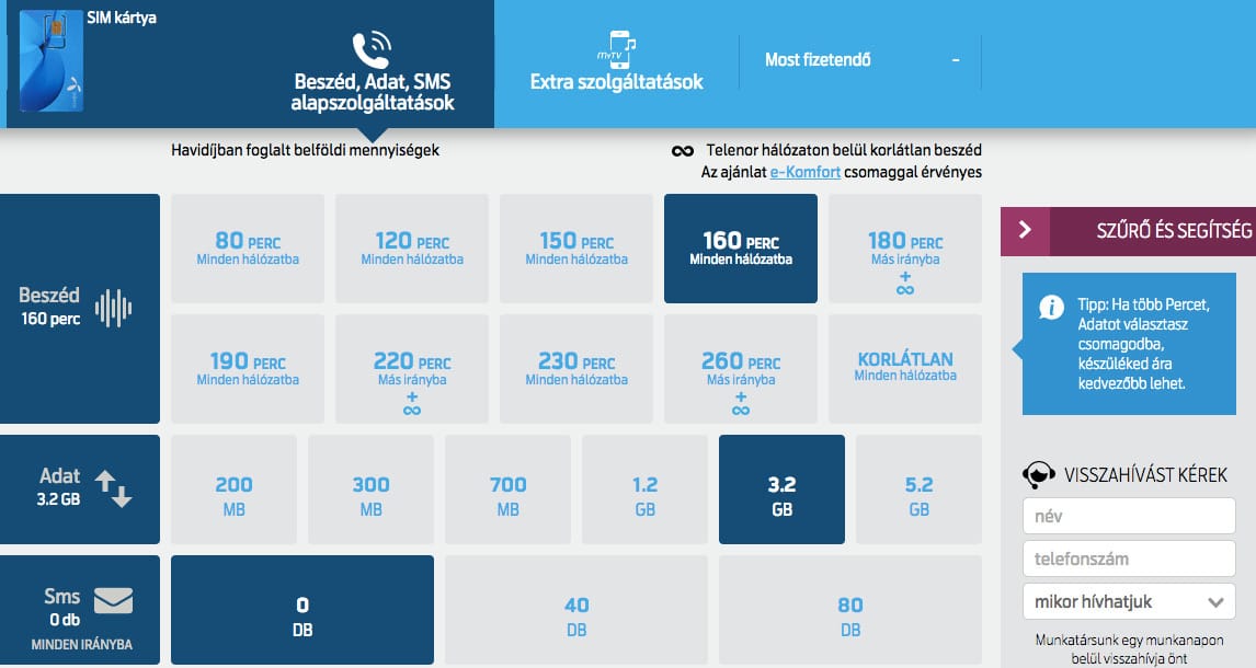 Telenoros? Újfajta díjcsomagok jönnek, itt a kalkulátor, amellyel kiszámolhatja a sajátját
