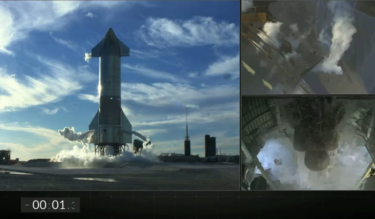 Videó: egyetlen másodperccel indítás előtt állította le a SpaceX a Starship tesztrepülését