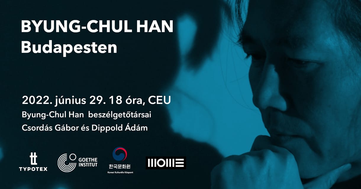 Budapestre jön Byung-Chul Han, a kiégésről gondolkodó sztárfilozófus