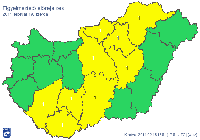Térkép: sárga vonal szeli ketté az országot