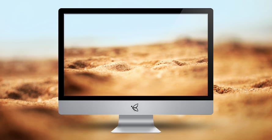 Mini Dunes: mini sivatag a monitorra, háttérképként