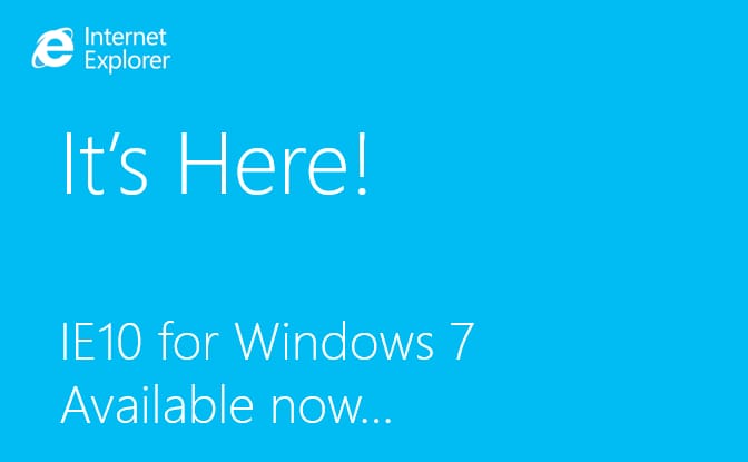 Itt a végleges IE10 Windows 7-re