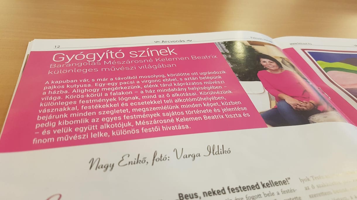 A felcsúti újságban mutogatják Mészáros Lőrinc feleségének festményeit