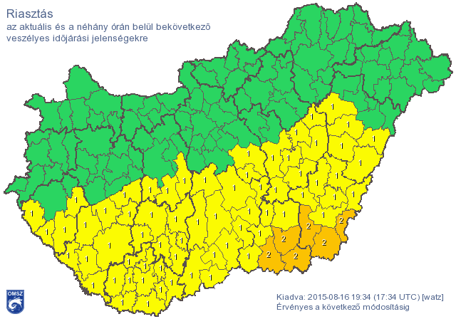 Elszoktunk attól, hogy ilyen időjárástérképet lássunk