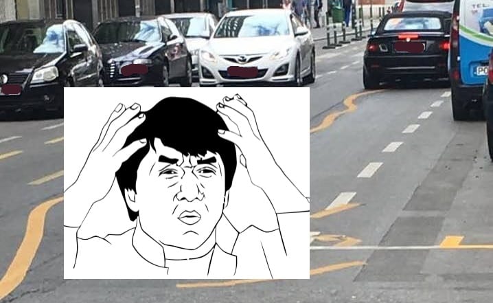 Ez az útburkolati felfestés valami magyar találmány lehet