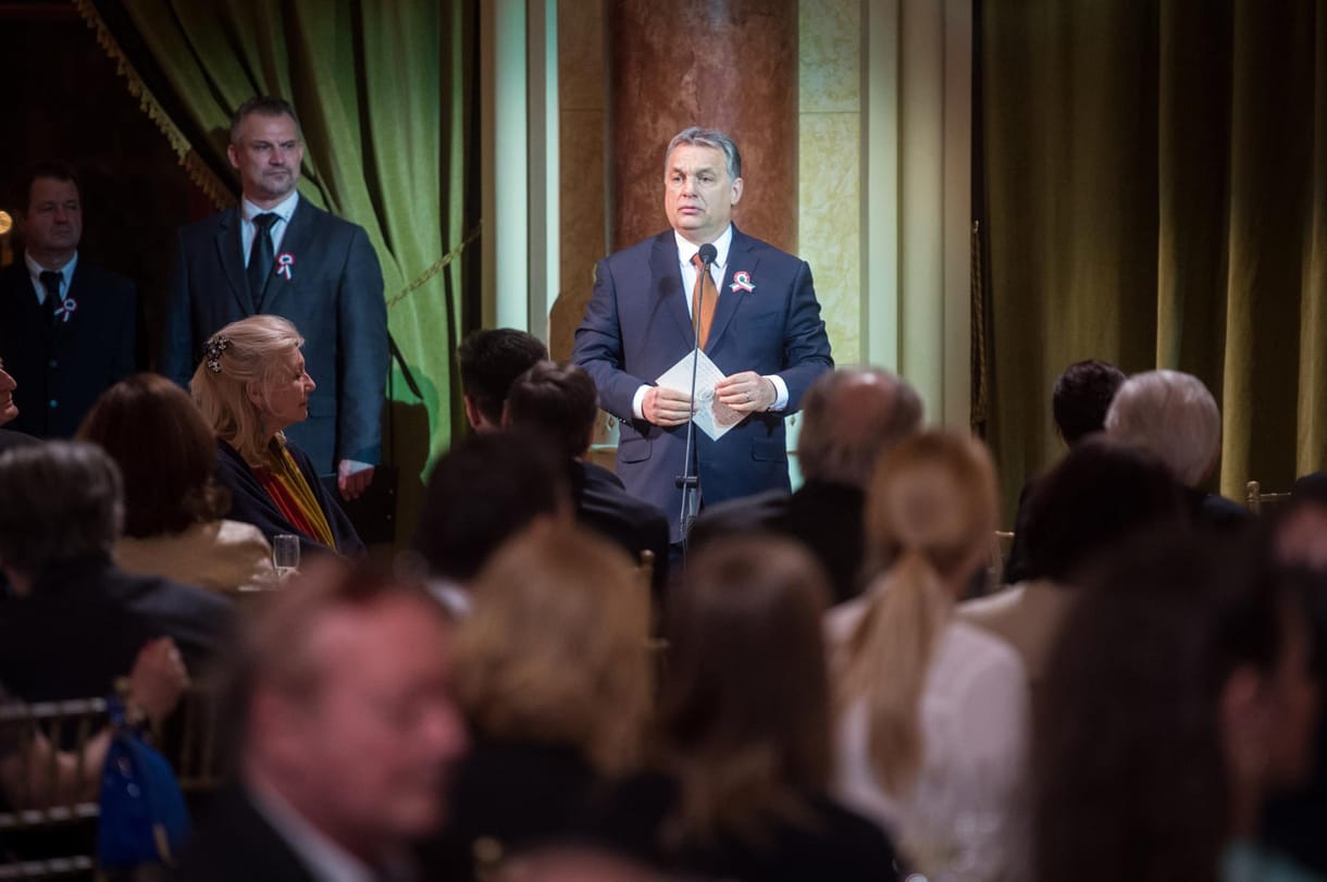 Merész mondattal lepte meg Orbán a Kossuth-díjasokat