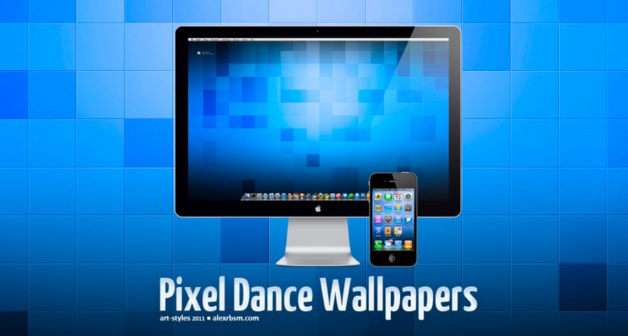 Letölthető háttérkép: Pixel Dance