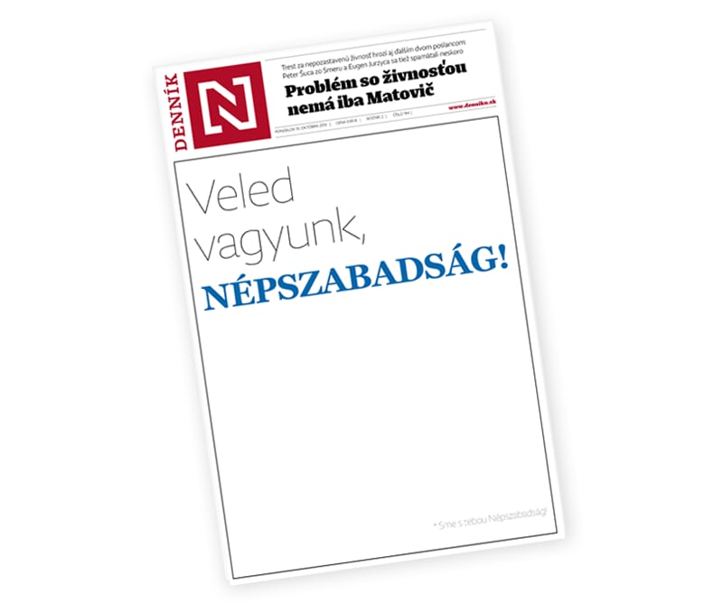 Szlovákiai médiumok is szolidárisak a népszabadságosokkal