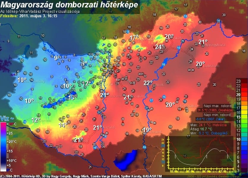 Délután jön a hidegront, már éjszaka továbbáll