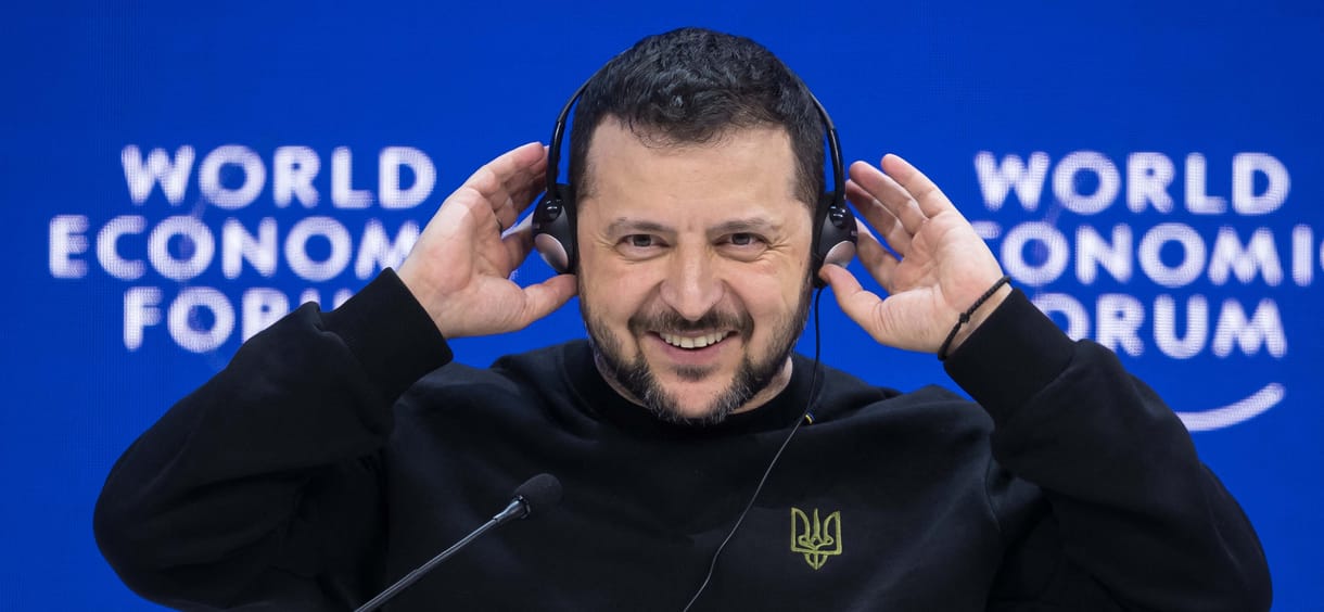 Zelenszkij stratégiai mosolya és Trump árnya közé szorultak a milliárdosok Davosban