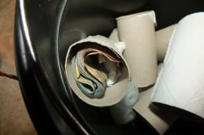 Vécépapír-gurigákba rejtette az ügyfelétől lopott pénzt a budapesti takarítónő - fotó