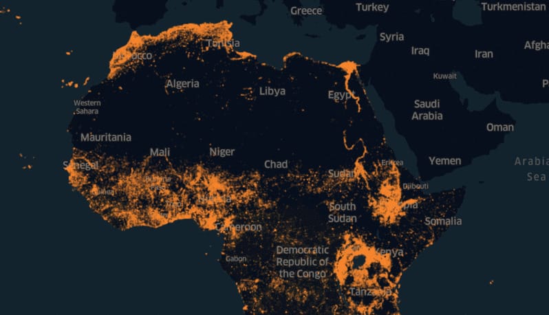 Különleges térképet készített Afrikáról a Facebook mesterséges intelligenciája