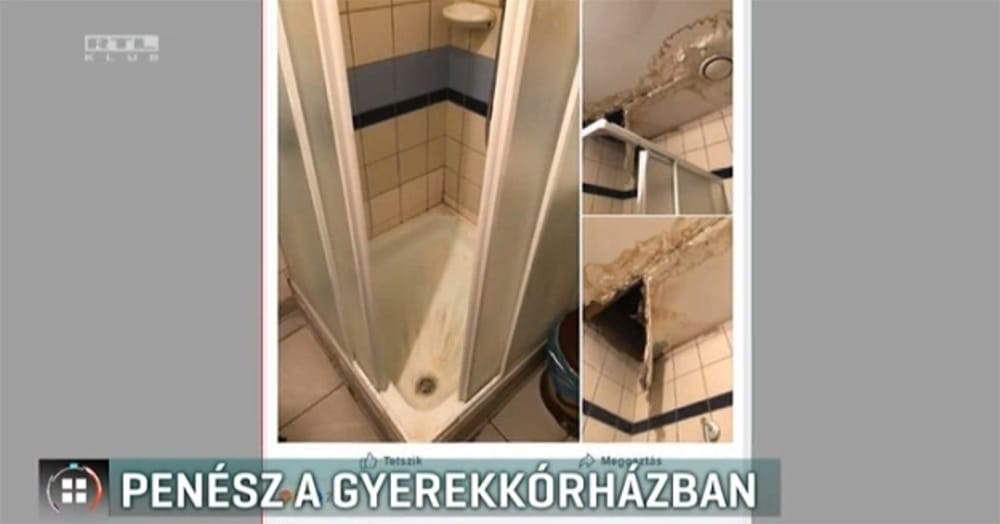 Penész lepi a Budai Gyermekkórházat