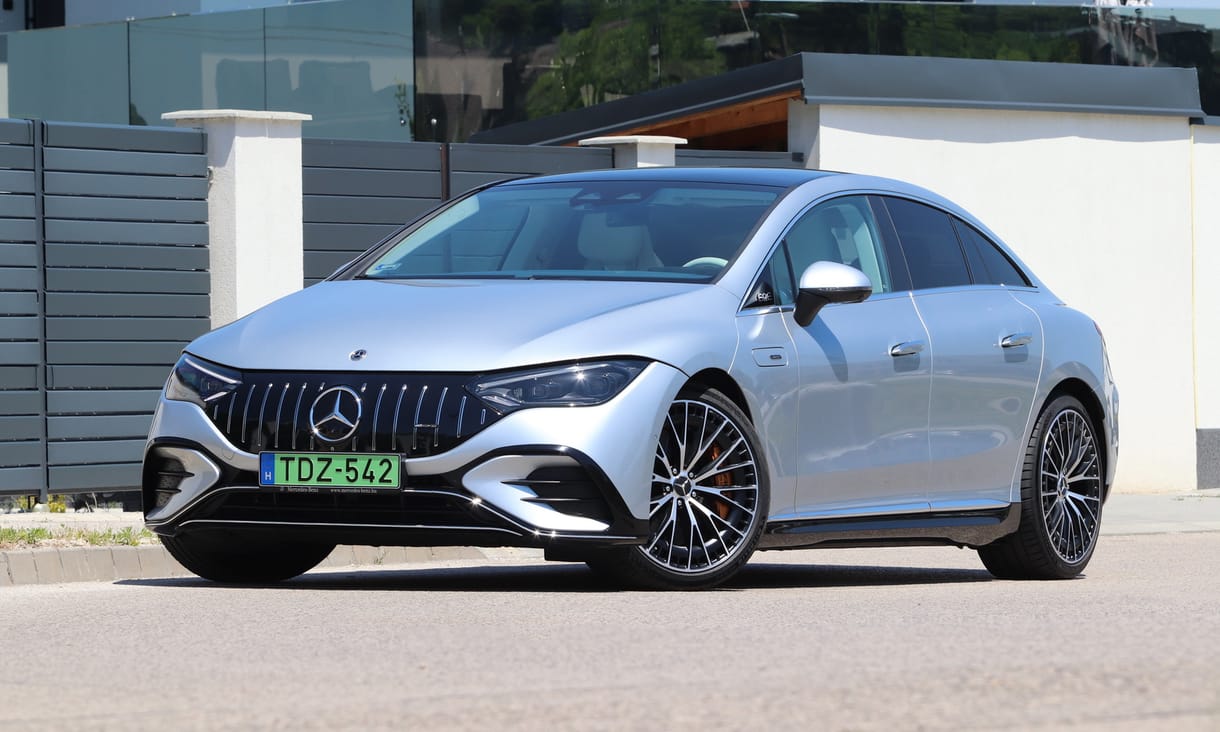 476 elektromos lóerő az AMG-től: teszten a Mercedes EQE 43