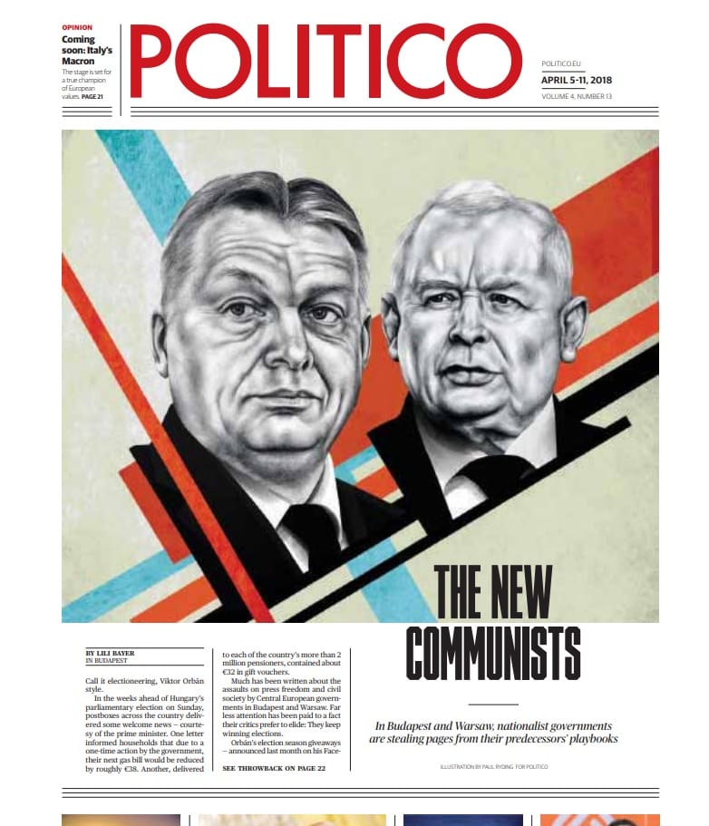 Orbán, az új kommunista – erős címlappal jött ki a Politico