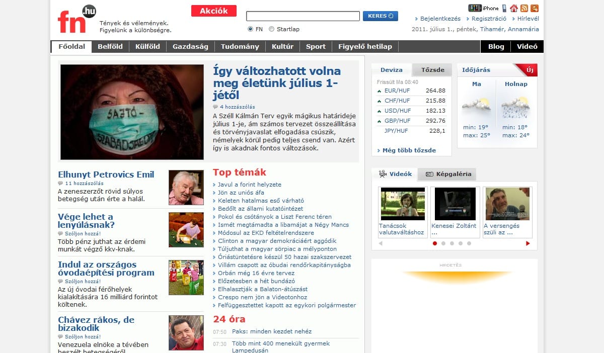 Eltűnik az fn.hu?