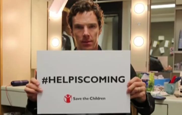Benedict Cumberbatch kampányol a menekültek támogatásáért