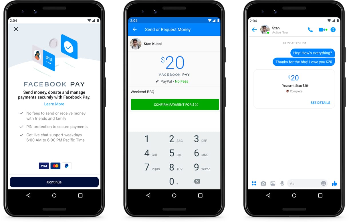 Itt a Facebook Pay: pénzt küldhet ismerőseinek a Messengeren, de fizethet is vele
