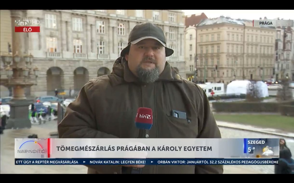 A Hír TV tudósítójaként tért vissza a képernyőre Bende Balázs, a köztévé korábbi külpolos megmondóembere