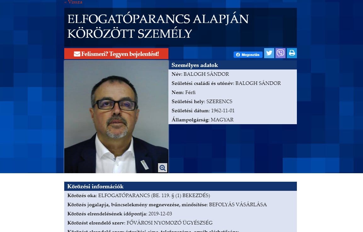 Már az egész világon körözik a vizes vb volt gazdasági igazgatóját