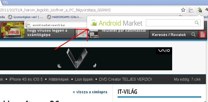 Keresse meg közvetlenül a böngészőjéből a legjobb androidos app-okat!