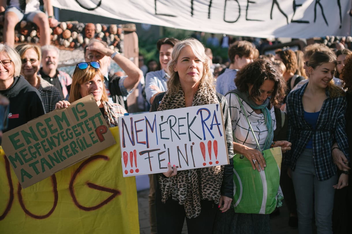 Kedden a budaörsi Illyés-gimnáziumnál folytatódott a tiltakozáshullám
