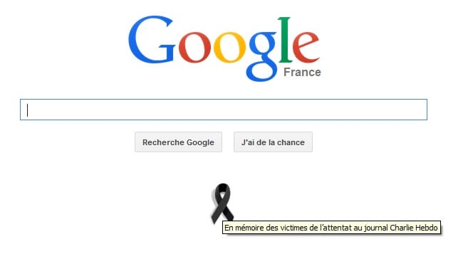 Gyászszalag jelent meg a Google francia oldalán - fotó