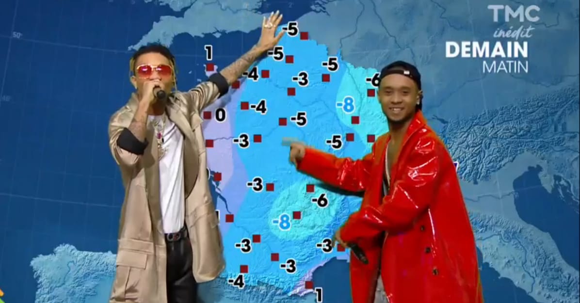 Két amerikai rapper mutatta be minden idők legviccesebb időjárás-jelentését