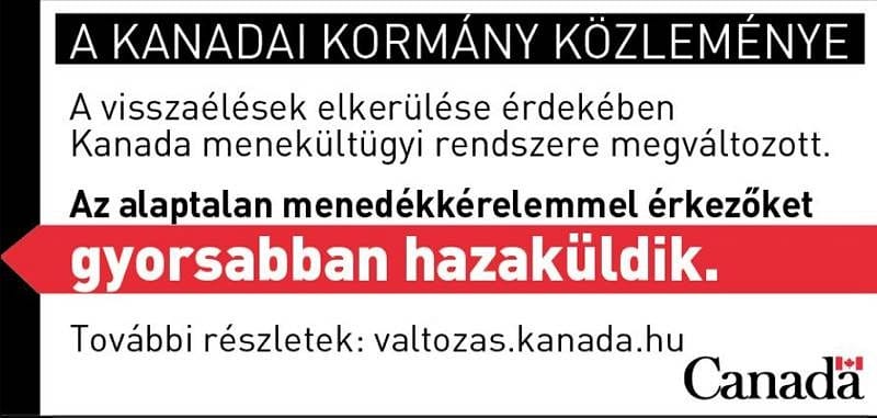 TGM: Óva intjük Kanadát