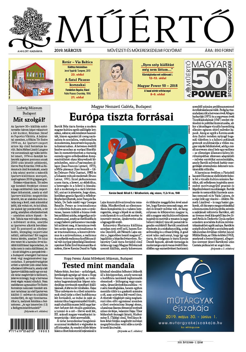 Megjelent a Műértő 2019 márciusi lapszáma
