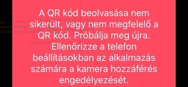 A kinyomtatott Covid-igazolványnál hibaüzenetet adhat a QR-kód-leolvasó