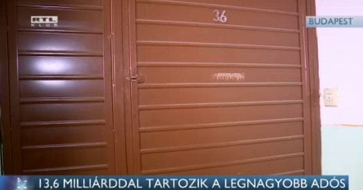 Elnyelte a föld a legnagyobb adótartozót