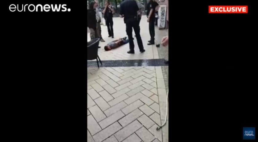 Videó is van a hamburgi késelő elfogásáról