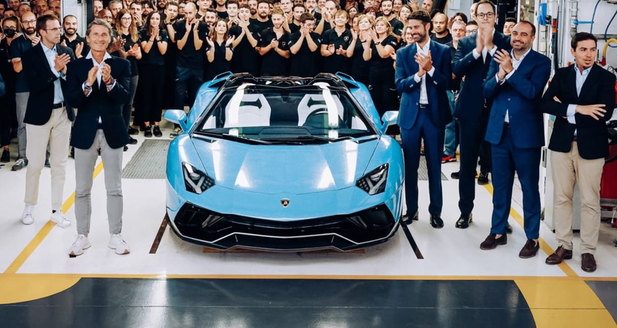 Elkészült a legutolsó Lamborghini Aventador