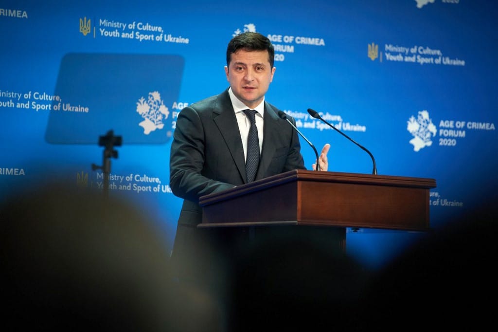 Az ukrán elnök betiltott egy orosz nyelvű hírportált