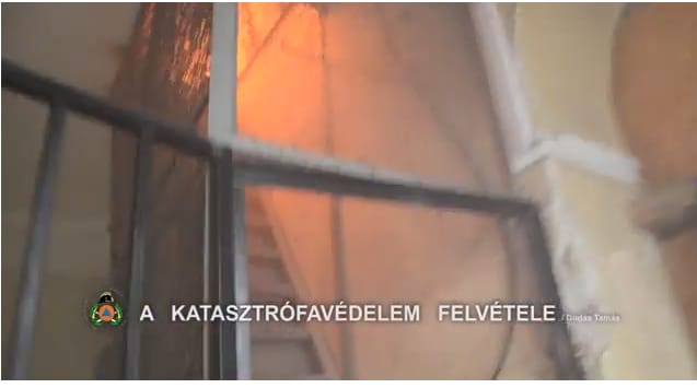 Exkluzív tűzoltósági videó az Andrássy úti tűzről