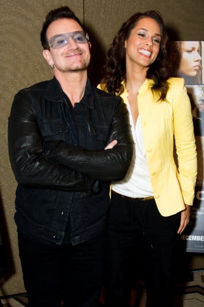Bono „frászt kap” Alicia Keys-től