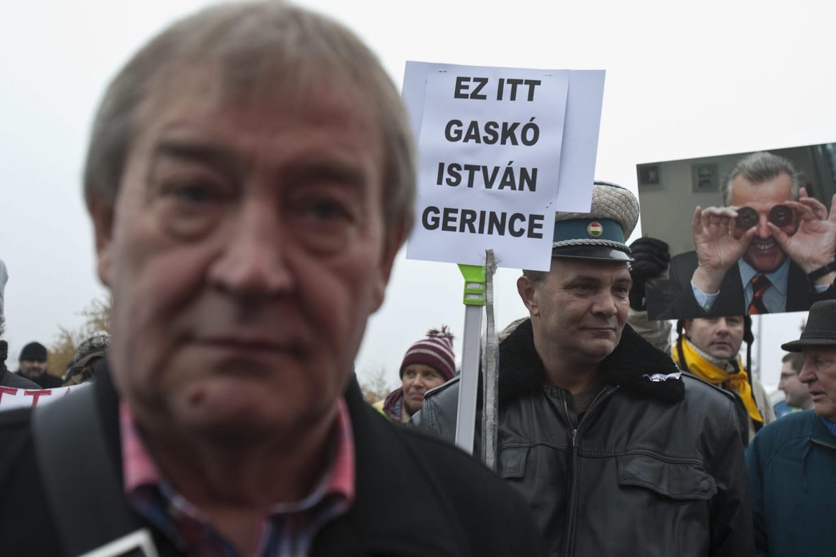 A nap képe: Vastagbőr, avagy Gaskó a szakszervezeti tüntetésen