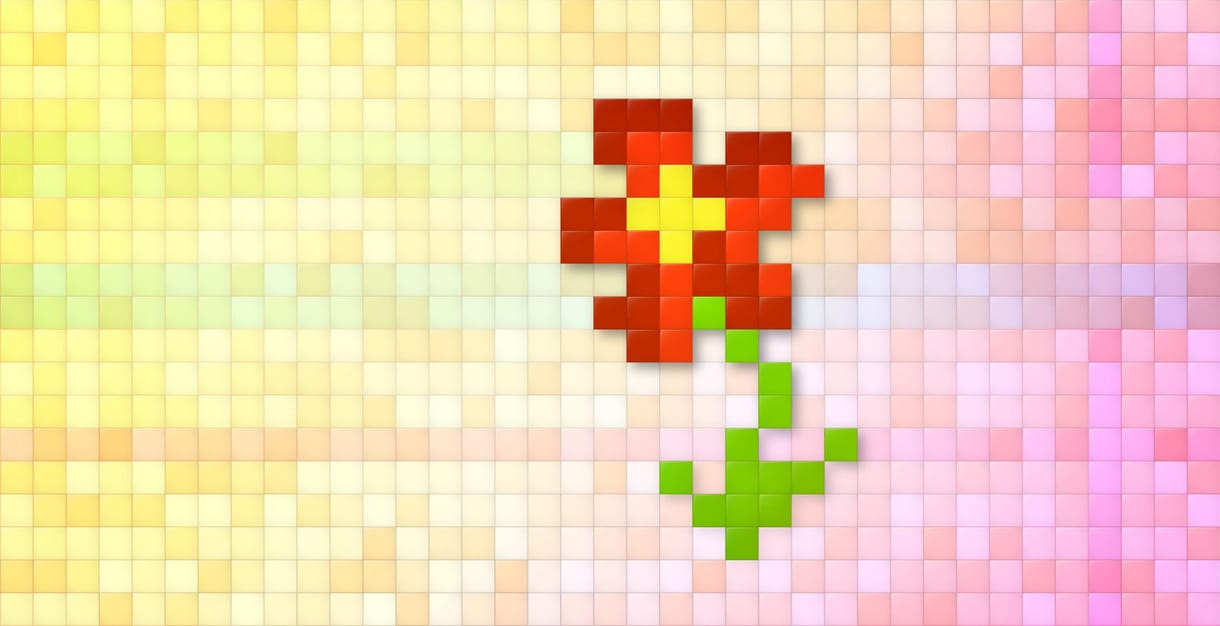 Mai háttérkép: Pixel Flower