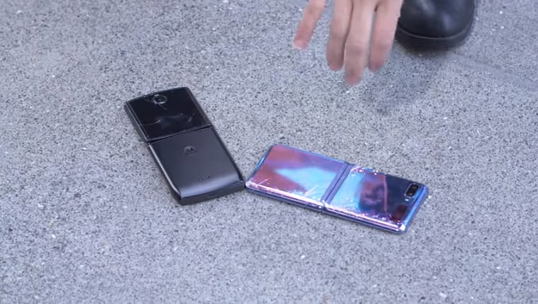 Törnek? Nem törnek? Leejtették a legújabb összecsukható telefonokat
