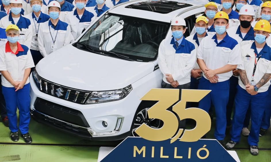 Esztergomban elkészült a 3,5 milliomodik Suzuki