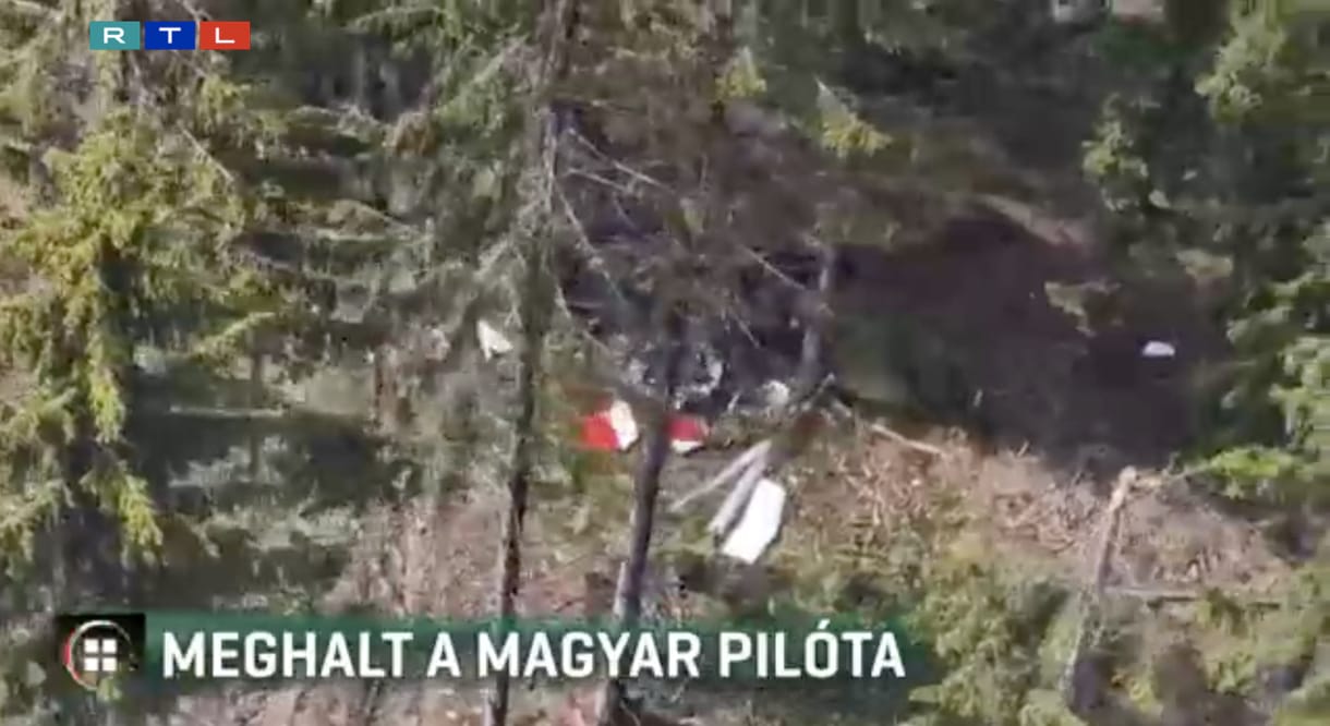 Videó: rendőrségi helikopterrel találták meg a Szlovákiában lezuhant repülő maradványait