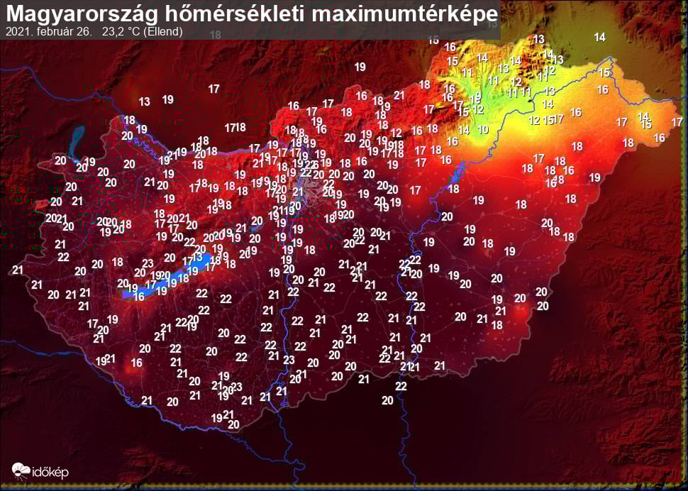 Megdőlt az országos melegrekord