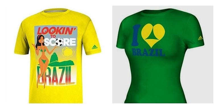 Tangás popót rajzolt az Adidas a foci-vb-s pólóra